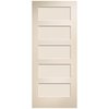 Codel Doors 32" x 80" Primed 5-Panel Conmore Molded Hollow Core Slab Door 2868MHCCON